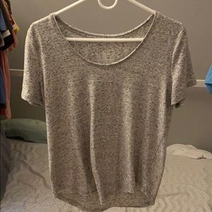 medium SO light gray v neck tee shirt